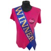 Blue Winner Competition Sash - Beautiful Blue Satin Ribbon with