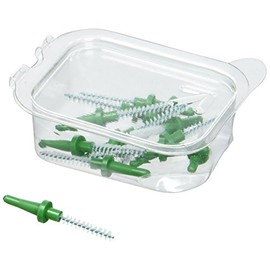 Pic-Brush Set mit 12 Ersatzbürsten, mittelgroß, Grün, 4 Stück