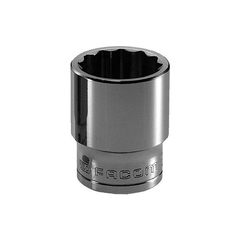 Facom SC.S Socket 0.5-Inch 12-Sided 26 mm Rouge et Noir