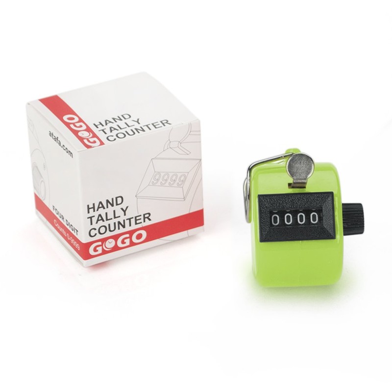 GOGO ABS Handheld Tally Counter, 4 Digit Display Clicker, for