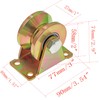 Sopepoyie V-Groove Wheel 2" Sliding Gate Casters Heavy Duty Rigid