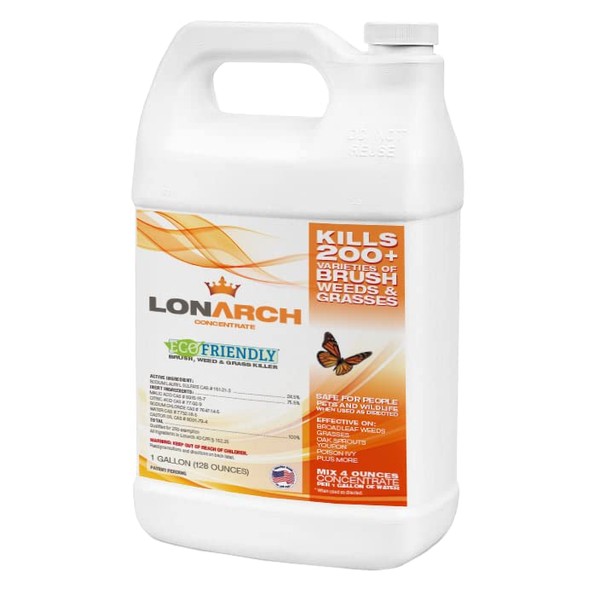Lonarch Weed & Grass Killer (32 Ounce Concentrate) Eco-Friendly Solution