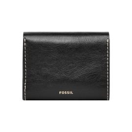 Fossil Heritage SL8230200 Women's Wallet Leather Card Holder Brown L 9.8 cm, W 1.3 cm, H 7 cm, black