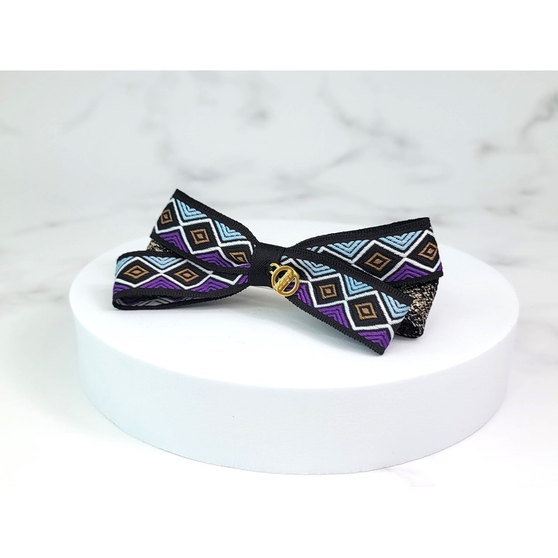 Burnaby Jacquard Purple Hairpin / 버나비 자카드 퍼플 헤어핀