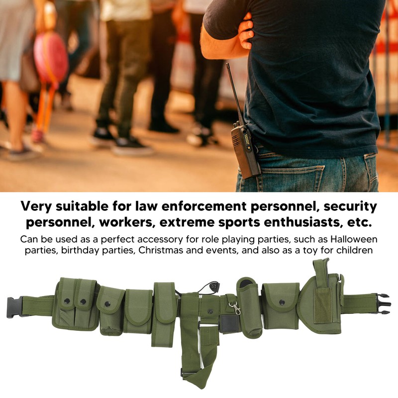 Detachable Adjustable Hunting Camping Belt with Pouch for Outdoor Activities