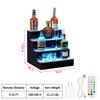 GarveeTech LED Lighted Liquor Bottle Display, 4-Step 16 Inch Lighted