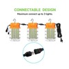 400W LED Temporary Work Light,Portable Hanging Construction Work Light,5000K 56000LM,with
