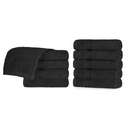 Superior Set, Cotton, Black, Face Towel