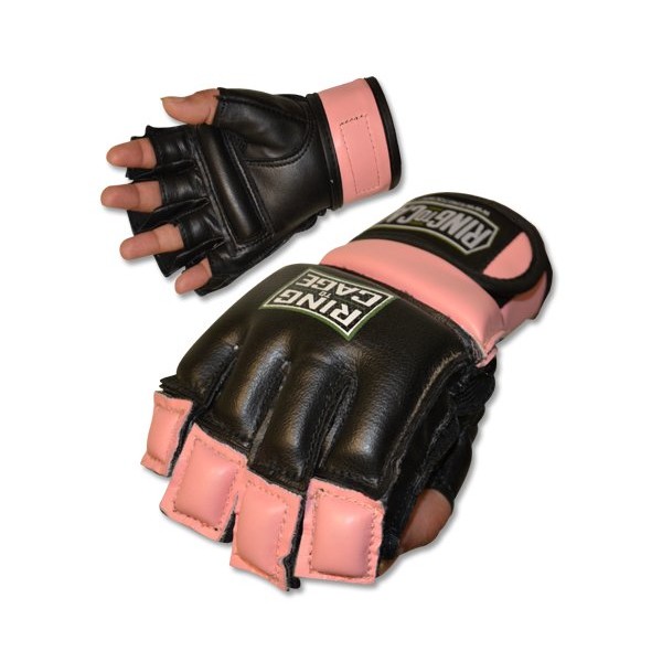 Ring to Cage Womens MMA Kickboxing Fitness Bag Gloves - Purple (Lavender) or Pink Color - Small or Medium Size (Pink, Medium)