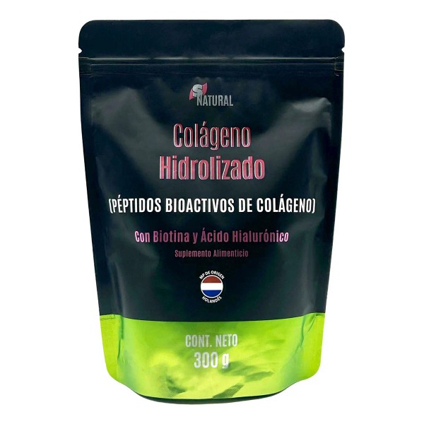 Péptidos De Colágeno Hidrolizado Biotina Ácido Hialurónico 300 Grs Snatural