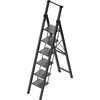 6 Step Ladder, Portable Step Ladder with Handrails, Folding Step