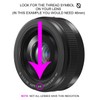 Lens Cap Center Pinch (58mm) + Lens Cap Holder Compatible