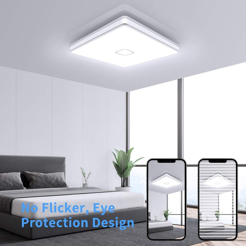 Airand LED Ceiling Light Fixtures Flush Mount 12.8inch 24W Bright