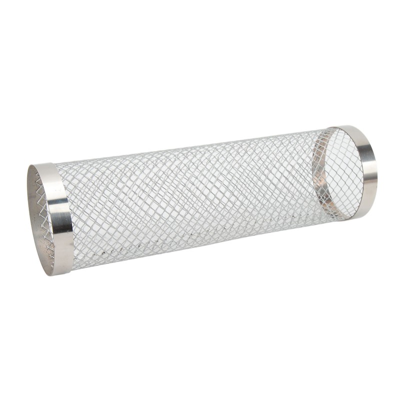 Stainless Steel Rolling Grilling Basket Wire Mesh Cylinder Grill Basket