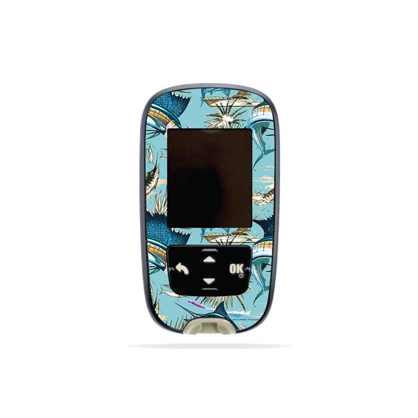 MightySkins Skin Compatible with Accu-Chek Guide - Island Fish |