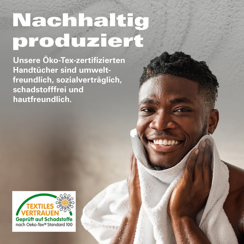 Pack of 10 Wash Mitts, 15 x 21 cm, 100%