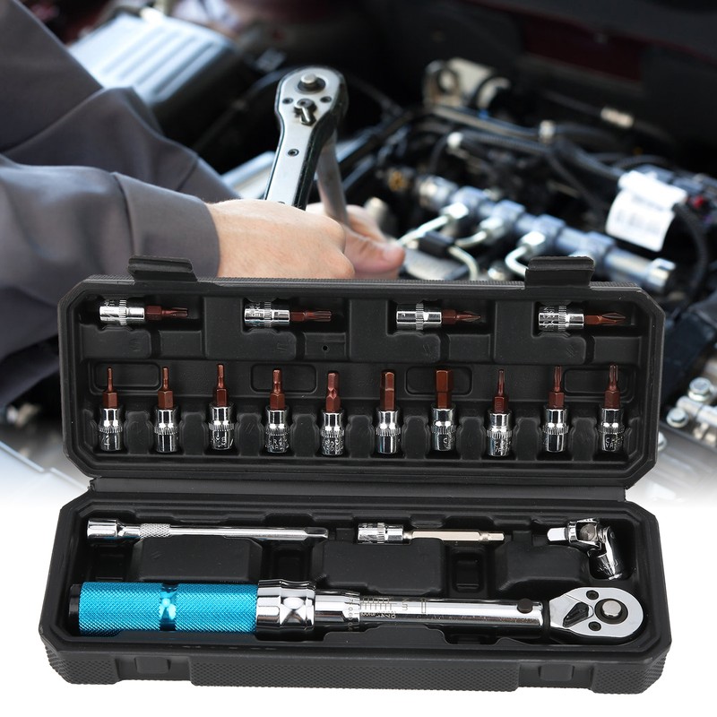 ZTY‑18 Bicycle Repair Kit Adjustable Torsion Wrench Spanner Hand Shop