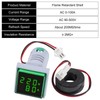 2PCS AC Voltage Current Meters, Dual LED Display Digital Voltmeter