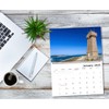 2025 Spiral-bound Wall Calendar (Lighthouse) - 12 Months Desktop/Wall Calendar/Planner