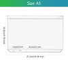 EKKONG A5 Binder Pockets, 6 Holes Zip Folder, Waterproof, Zip
