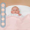Pizuna Flat Baby Crib Sheets 120x150cm Light Pink, 400 Thread