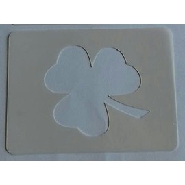 2 x Shamrock Face Painting Stencils St Patricks Day Reusable Many Times Ireland Sport