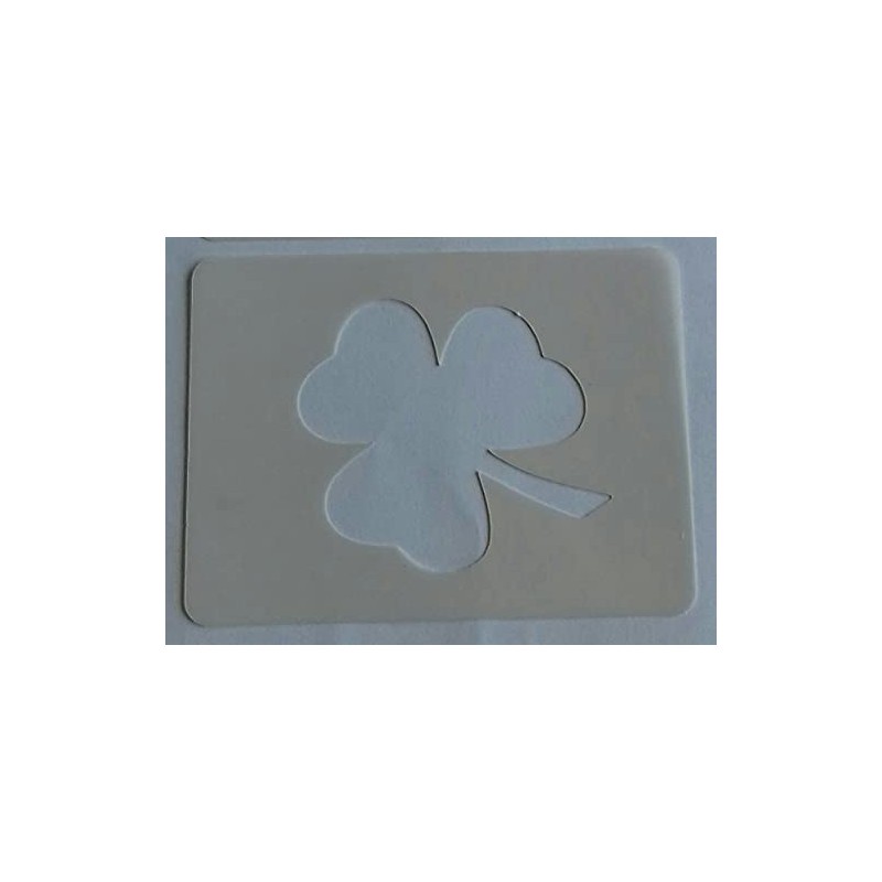 2 x Shamrock Face Painting Stencils St Patricks Day Reusable