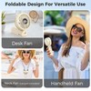 Portable Handheld Fan, 5000mAh Rechargeable Battery, Max 15H Cooling, 4