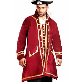 ThePirateDressing Pirate Frock Renaissance Medieval Costume Coat Jacket (Small/Medium)