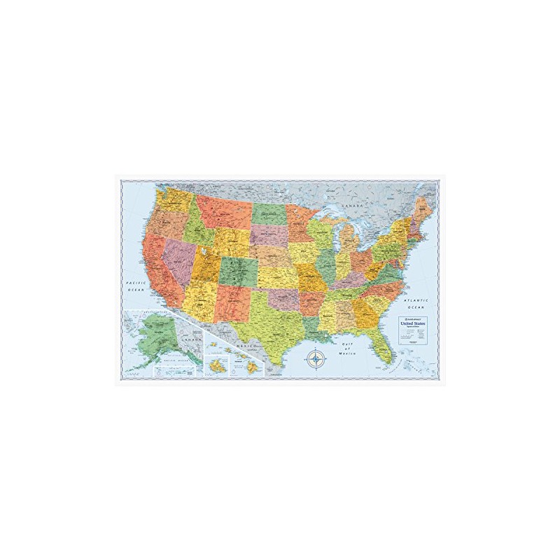 Rand McNally Bold Wall Map (RM528012762)