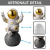 WINUSD Gold Astronaut Statue Decor Astronaut Figures for Room Office