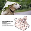 Dog Hooded Raincoat Reflective Waterproof Fashionable Pet Rain Jacket for