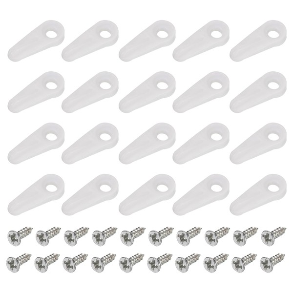 uxcell 20 Pieces Picture Frame Turn Button, 24X10mm for Hanging