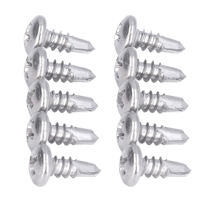 200Pcs Self Drilling Screw Stainless Steel Round Head M4.8x13 Fastener