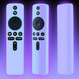 Remote Cover for Mi Box S, Case for Xiaomi Mi TV Stick Remote Control, TVBOX S 4K Controller Skin Sleeve Glow in The Dark Purple