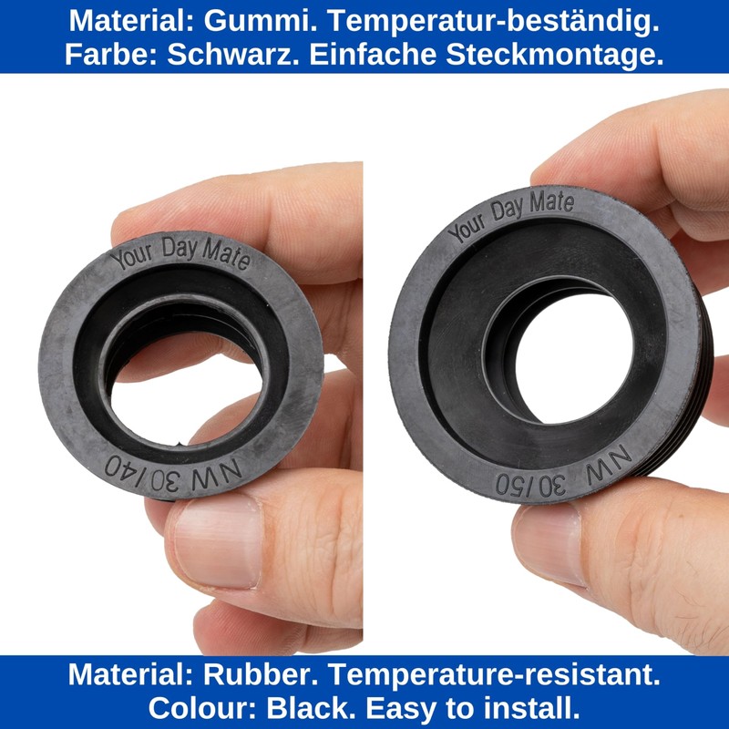 Siphon Rubber Sleeves, Pack of 2, NW 30/40 and NW