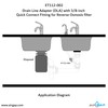 Drain Line Adapter (DLA) with 3/8-inch Quick Connect Fitting for
