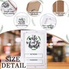 Kathfly Rustic Wifi Pattern Password Sign for Home White Wifi