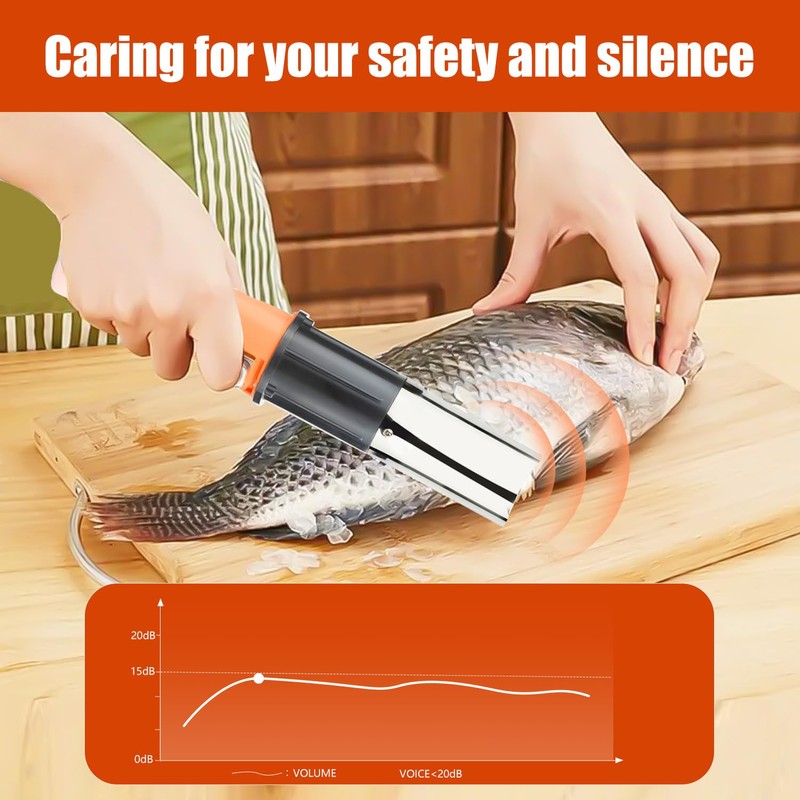 Powerful Cordless Electric Fish scale tools,Two-way Rotated,Electric Fish Scaler Remover,More