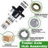 2 Sets 5 on 4.5" Trailer Hub Kit, 2,000 lb