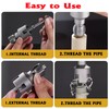 Pipe Threading Tool Kit with Internal & External Threader, 1/2"+