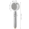 Turbine Fan Shower Head Shower Hose High Pressure 360 °