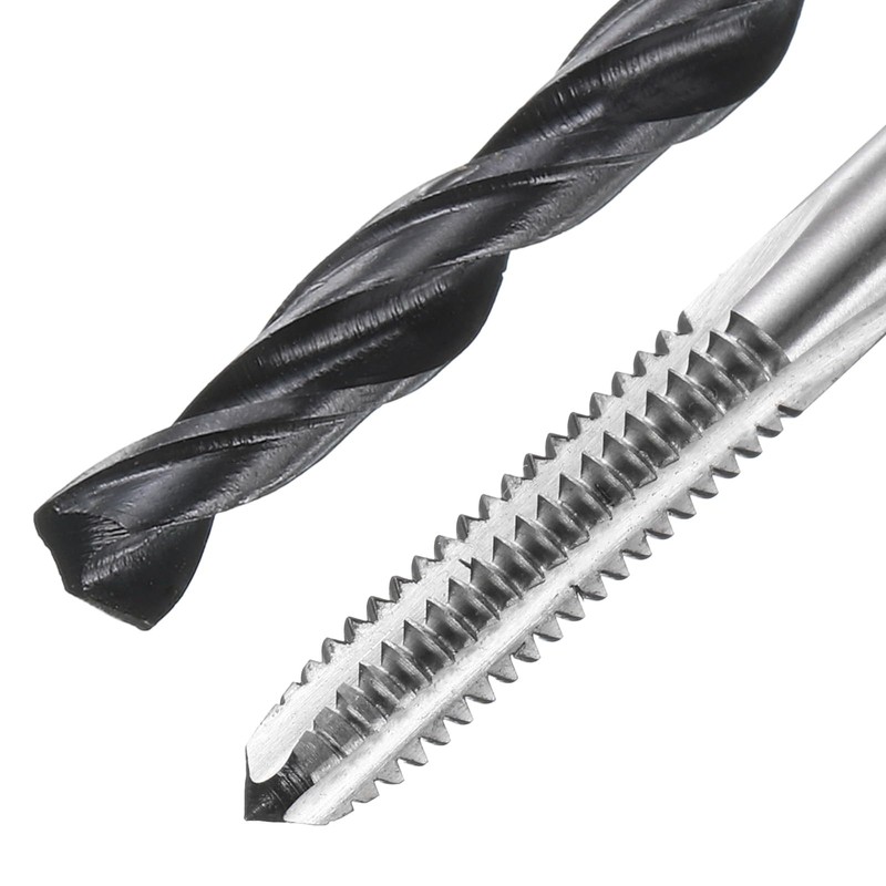 sourcing map Tap and Drill Bit Set, 2pcs M6 x