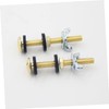SHINEOFI 2pcs Toilet Tank Bolts Durable Toilet Seat Fittings for