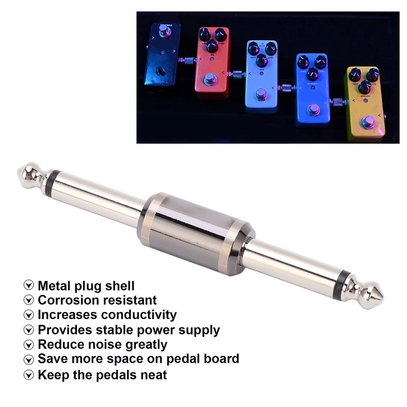 Guitar Pedal Coupler Effects Straight Connector Guitar Bass Effect Coupler