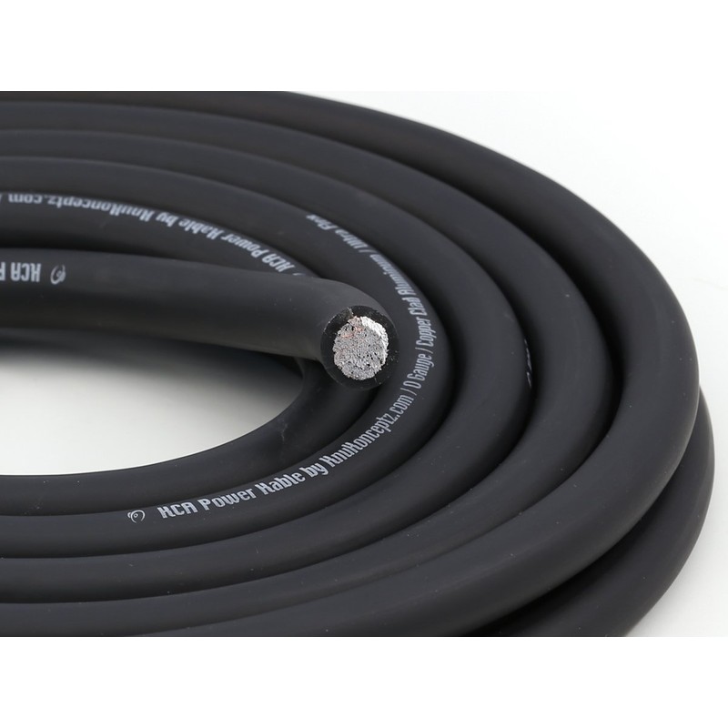 KnuKonceptz KCA 0 Gauge Power Ground Amp Wire Cable Black