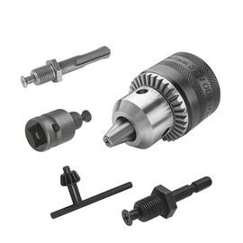 Drilling Chuck with Adapters fist for Impact Driver/Wrench/Hammer,Hex/SDS Plus/Socket Square Female