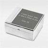 THINGS REMEMBERED Engraved Silver and Gunmetal Keepsake Box (Free Customization)