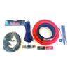 Oversized 4 Ga CCA AWG Amp Kit Twisted RCA Red