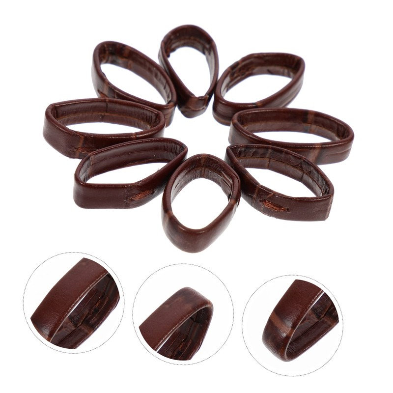Gatuida 20pcs Leather Watch Band Watch Strap Retainers Deep Replacement